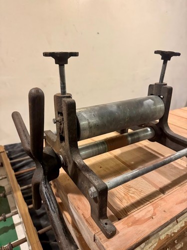 Vintage cast iron etching - cast,