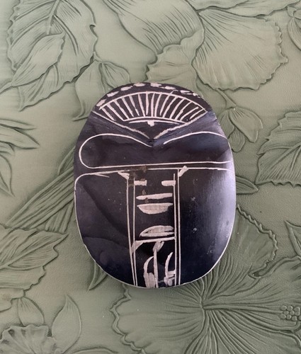 Beetle black basalt handmade - beetle,