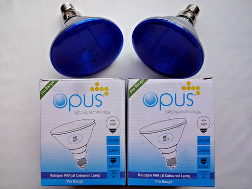 80w blue par38 lamp e27 - blue,