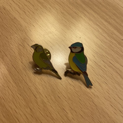 Rspb bird pin badges - bird,