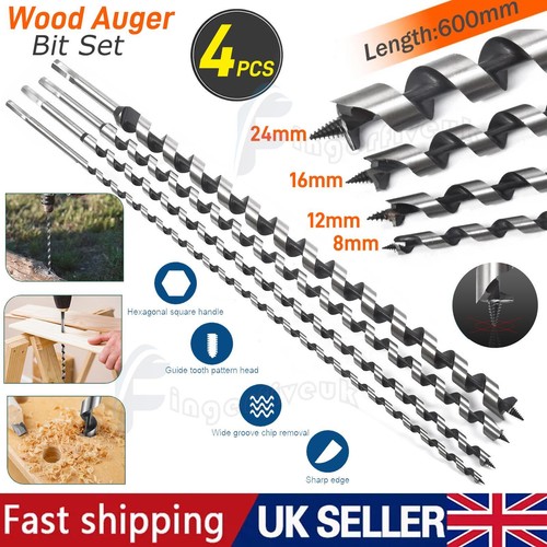 4pcs 600mm extra long - 4pcs, auger