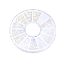  200 Pcs Nail Accessories Pearls Colored Rhinestones for Nails Decoration