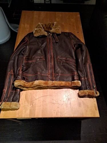 Leather faux fur - b-3, aviator