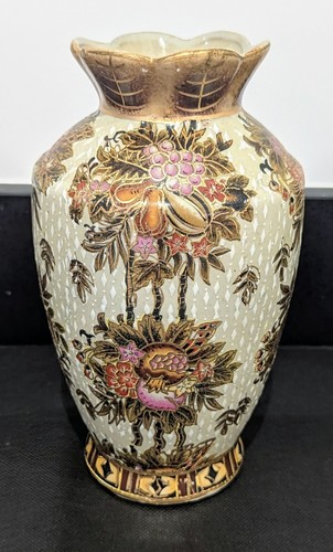 Vintage chinese vase cream - vintage,