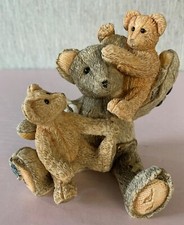 BEAR WITH BABY ON KNEE & SHOULDER SHERRATT & SIMPSON PERFECT 