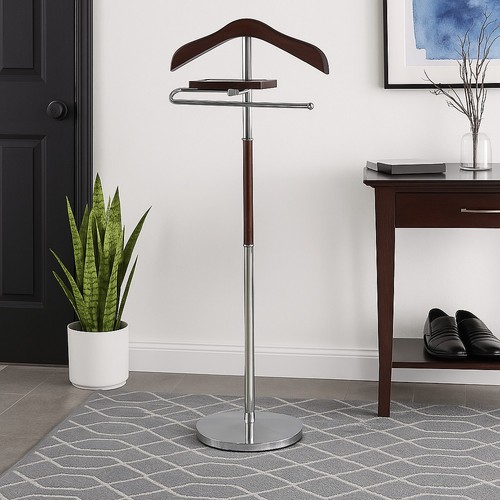 Wooden valet stand with - valet,