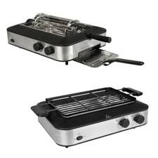 BBQ MULTI KEBAB GRILL TABLE GRILL INFRARED GRILLING INDOOR ROTARY *NEW* 