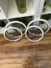 Set Of 4 Pram Wheels And Tyres For Silver Cross Dolls Pram