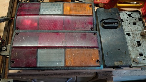 Pair rear light lens - rear,