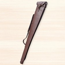 Genuine Leather Gun Slip Bag Hunting Shotgun Slip Shooting Padded Carry Case UK