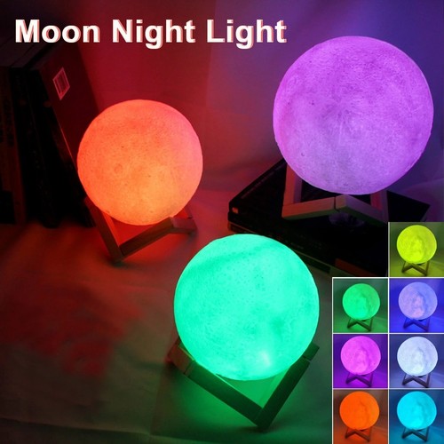 8cm led moon lamp night - lamp, light