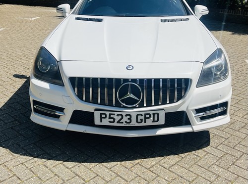 White mercedes benz slk class - mercedes-benz, slk-class