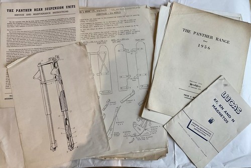 Panther motorcycle literature - panther,