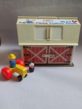Vintage Fisher Price Farm Little People 1971 Barn Farm with Tractor Figure