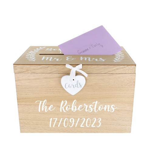 Personalised wedding card - personalised, post