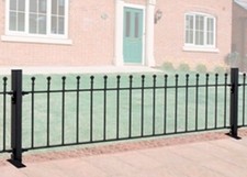 WROUGHT IRON METAL RAILINGS Viking 6ft (1830mm)