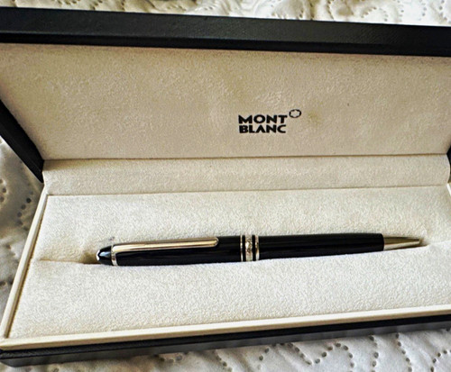 Montblanc black ballpoint pen - montblanc,