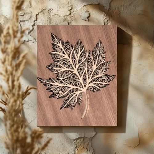 Layered wood maple - 3d,