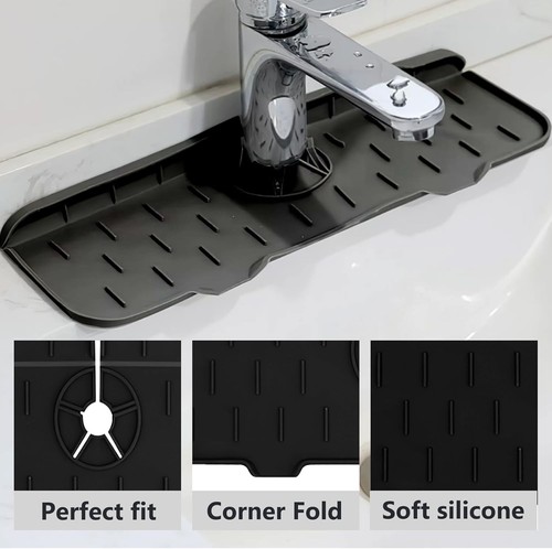 Silicone sink faucet - faucet, mat