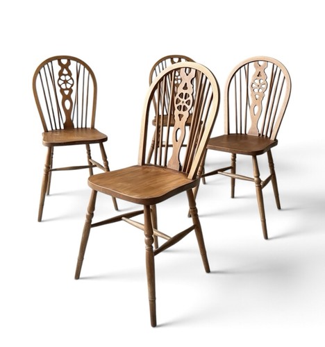 Antique set four elm - antique,