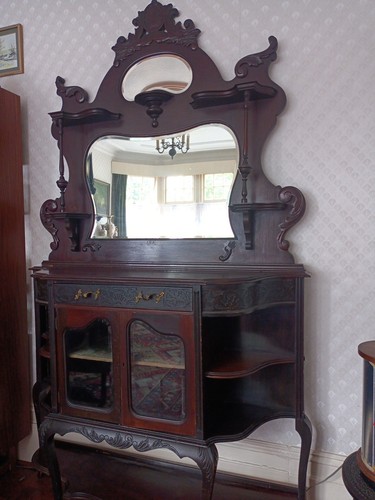 Antique mirrored sideboard - antique,