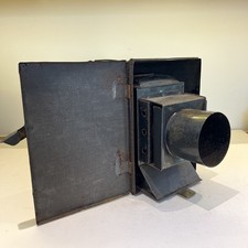 Antique Magic Lantern Projector Shell & Case - (1880's) possible lamp conversion