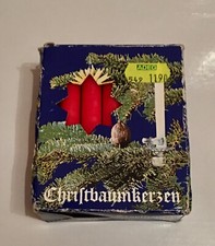 Vintage Made in Germany Angel Chimes Christmas Tree Candles Red Pack of 20 - New