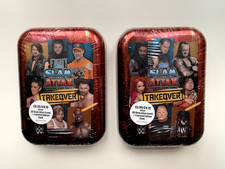 WWE TOPPS Slam Attax Takeover 2x Factory Sealed Tins inc 80 cards