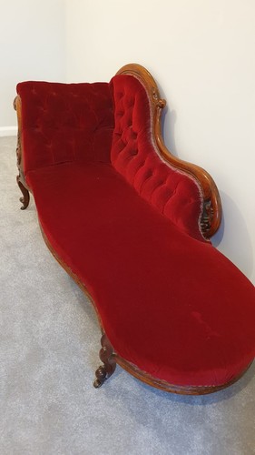 Victorian chaise longue sofa - chaise,