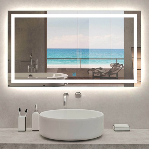 Large bathroom wall mirror - bathroom,