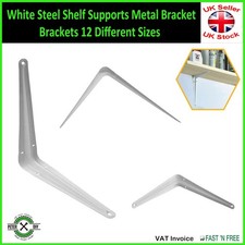 White Steel Shelf Supports