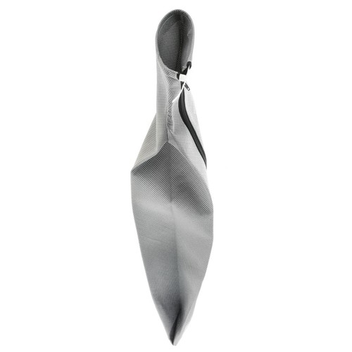 Grey zip cloth dust bag - zip,
