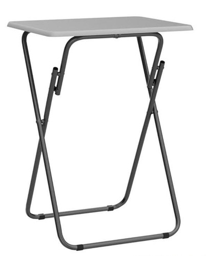 Grey folding snack table - grey,