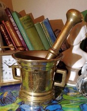 Antique Victorian Very Heavy Pestle and Mortar Apothecary Chemist Tool 4.1kg