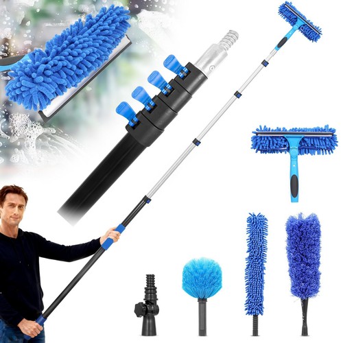 Window cleaning brush squeegee - window,