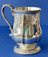 Antique sterling silver christening tankard/mug William IV, London 1836