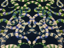 Harlequin Curtain Fabric ‘Serpenti’ 1m Onsen/Emerald/Azul - Velvet -