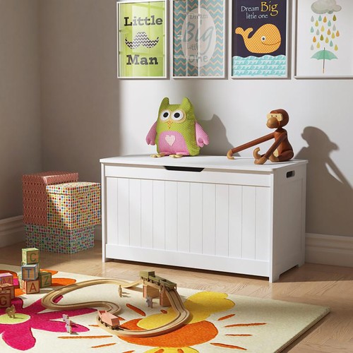 Wooden toy box storage unit - wooden,