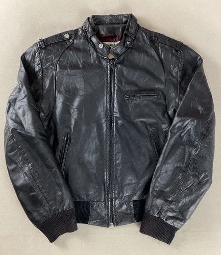 Vintage leather bomber jacket - vintage,