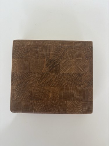 Solid oak butchers - block, end