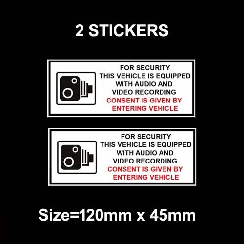 Cctv warning stickers video - warning,