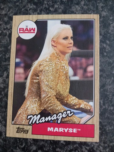 Maryse wwe topps heritage - topps, 2017
