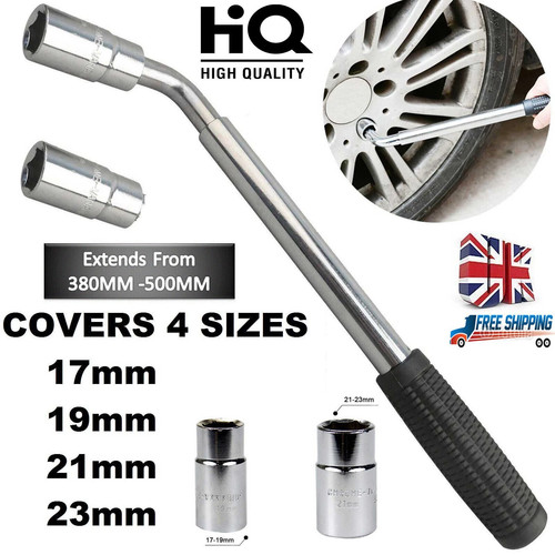 Extendable wheel brace wrench - extendable,