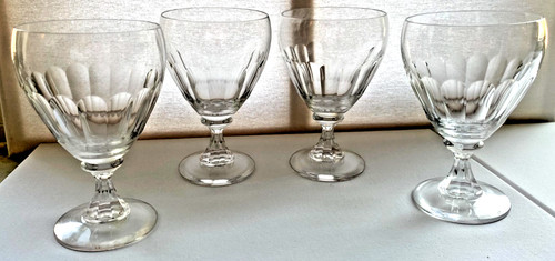 Pressed glass goblet rummer - glass, /