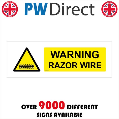 Sign caution razor - caution,