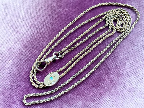 Antique gold filled opal - filled,