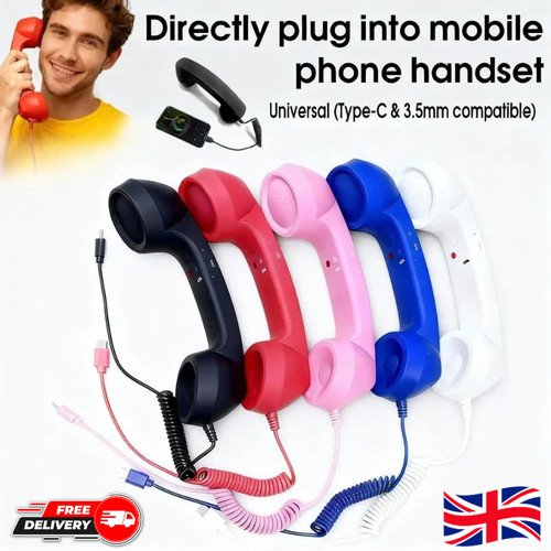 Retro telephone handset - retro,
