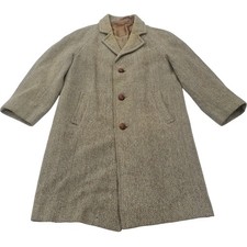 Harris Tweed Overcoat Men's