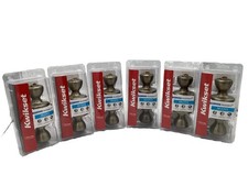 Kwikset Tylo Antique Brass Bed/Bath Door Knob 93001-869 6pk