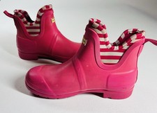 Hunter Women Sz 5  Original Chelsea Waterproof Rain Ankle Boots BubbleGum Pink